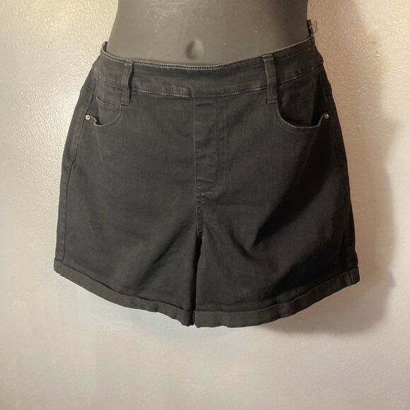Time and Tru Pants - Time-and-tru Women's Black and Grey Shorts